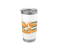 Retro Voice of Tomorrow Graphic Stainless Steel Insulated Tumbler