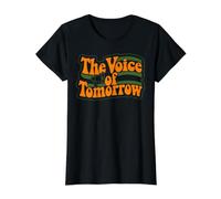 Retro Voice of Tomorrow Graphic Value Graphic T-Shirt, Women, Black, XL