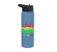 Retro VU Meter Vintage DJ Audio Stereo Music Sound Stainless Steel Insulated Water Bottle
