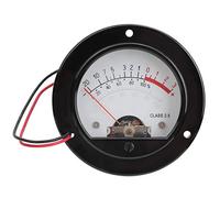 Retro VU Meter with Pointer Dial, Round Backlight, Audio Level Testing Equipment - Accurate Measurement, Clear Night Display, Ideal for Recording Studio & DIY Use