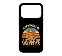 Retro Waffles Novelty Happiness Is A Stack Of Waffles Case for iPhone 17 Pro