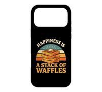 Retro Waffles Novelty Happiness Is A Stack Of Waffles Case for iPhone 17 Pro Max