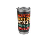 Retro Waffles Pancakes Waffle Breakfast Stainless Steel Insulated Tumbler