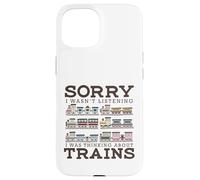 Retro Wagon Train Lover Model Railroad Conductor Cute Trains Case for iPhone 15