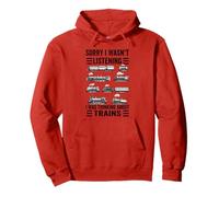 Retro Wagon Train Lover Model Railroad Conductor Funny Train Pullover Hoodie