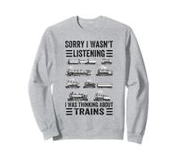 Retro Wagon Train Lover Model Railroad Conductor Funny Train Sweatshirt