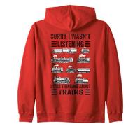 Retro Wagon Train Lover Model Railroad Conductor Funny Train Zip Hoodie