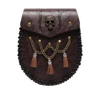 Retro Waist Bag, Medieval Belt Pouch | PU Leather Wallet | Portable Waist Bag Phone Holder Belt Purse for Men, Renaissance Accessories, Fbg201cf, Se référer au descriptif, Refer to description