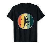 Retro Wall Climber Rock Mountain Climbing Bouldering Gift T-Shirt