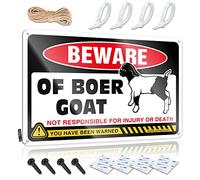 Retro Wall Decor Positive Tinsign Home Decor - Beware Of Boer Goat Accessories Rustic Style Artwork For Balcony(30X40CM)