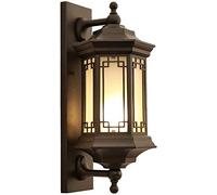 Retro Wall Lamp, Carved Wall Lamp Wall Sconce, Waterproof Outdoor Garden Balcony Lighting Wall Light, Aisle Garden Villa Courtyard Wall Light The New