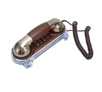 Retro Wall Mount Corded Telephone with Indicator, Old Style Telephone for Kitchen Home, Cobalt Nickel Gift