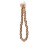 Retro Wall Mounted Toilet Roll Holder with Rope Anti Drop Hold | Wood Construction, Protects Wall Surfaces, Keeps Bathrooms Tidy, Complete Accessories, Suitable for Toilet Paper or Towel