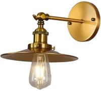 Retro Wall Sconce Adjustable E26/E27 Base Wall Lamp Sturdy Wall Light for Indoor Use Bedside Bedroom Living Room Dining Room Aisle Doorway
