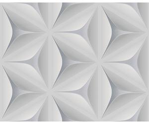 Retro Wallflower Wallpaper 960421 Silver Grey