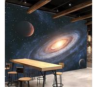 Retro Wallpaper 300x210cm Planetary System Stick on Wallpaper 3D Wall Design with Seamless Oil Painting Canvas, Great for Creating an Accent Wall in Dining Area EB24-10506