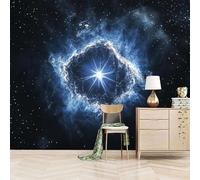Retro Wallpaper 400x280cm Alien Galaxy Living Room Wallpaper Multi-Panel Oil Canvas Wall décor with Seamless Alignment, Suitable for Studio or workspace EB24-10352