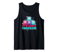 Retro WASD Keyboard Its What Moves Me PC Gamer Men Women Tank Top