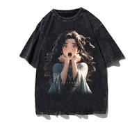 Retro Washed Men's Short Sleeve Unisex Tshirt Dark Elements Highlight Uniqueness