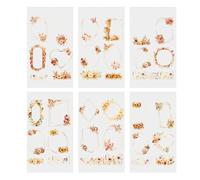 Retro Waterproof Journal Sticker with Clear, Colorful Autumn, A