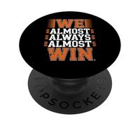 Retro We Almost Always Almost Win Funny Football Lovers PopSockets Adhesive PopGrip