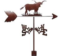 Retro Weather Vane Practical Vane,Weathercock Wind Direction Indicator Farm Retro Durable Scene Garden Weathervane Yard Easy Use and Install(Color:Style5) (Style2)