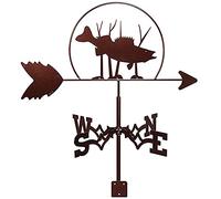 Retro Weather Vane Practical Vane,Weathercock Wind Direction Indicator Farm Retro Durable Scene Garden Weathervane Yard Easy Use and Install(Color:Style5) (Style1)