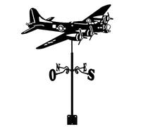 Retro Weather Vane Practical Weathervane Stainless Steel Garden Stake Wind Direction Indicator for Outdoor Farm Yard Gazebo Decorations(Color:Style1) (Style3)