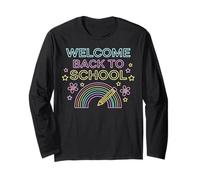 Retro Welcome Back to School Teacher Student Appreciation Long Sleeve T-Shirt