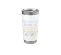 Retro Welcome Back to School Teacher Student Appreciation Stainless Steel Insulated Tumbler