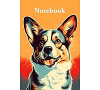 Retro Welsh Corgi: Lined notebook