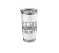 Retro West Fargo North Dakota Stainless Steel Insulated Tumbler