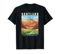 Retro West Highland Way Scotland Hiking T-Shirt