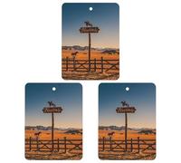 Retro Western Cowboy Horseback Car Air Freshener, 3 Pcs Square Hanging Air Freshener Cards, Long Lasting Fragrance Scented Cards for Car, Home, Office White-style