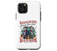 Retro Western Outlaws Forever - Día de los Muertos Cowboy Case for iPhone 11 Pro