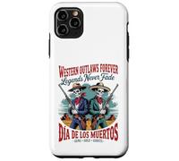 Retro Western Outlaws Forever - Día de los Muertos Cowboy Case for iPhone 11 Pro Max