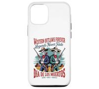 Retro Western Outlaws Forever - Día de los Muertos Cowboy Case for iPhone 12/12 Pro