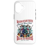 Retro Western Outlaws Forever - Día de los Muertos Cowboy Case for iPhone 16