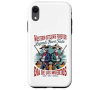 Retro Western Outlaws Forever - Día de los Muertos Cowboy Case for iPhone XR