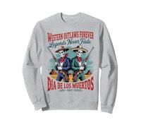 Retro Western Outlaws Forever - Día de los Muertos Cowboy Sweatshirt
