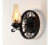 Retro Wheel Wall Lamps, Vintage Industrial for Balcony, Creative Kerosene Lamp Design, Wall Mounted Decorative Lighting Light, Simple Corridor Wall Sconces
