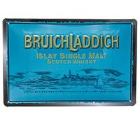 Retro Whisky Tin Sign Suitable for Bruichladdich Single Malt Scotch Lovers and Connoisseurs - Embossed Tin Sign for Scotland Fans, 30 x 20 cm