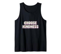 Retro White Bubble Letter Choose Kindness Typography Tank Top