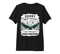 Retro Whitetail Dear Shed Hunt | Antler Quest Humor Premium T-Shirt