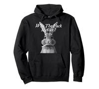 Retro Who The F_ck Is Alice Funny Rabbit Pullover Hoodie