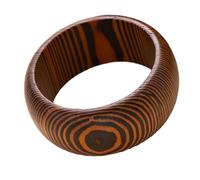 Retro Wide Wooden Bangle User Friendly Handmade Jewelry Smooth Finishes Lightweight Sturdy Wrist Cuff For Women Men Artistic Carved Wooden Bangle