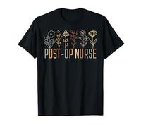 Retro Wildflowers Post-OP Nurse Post Anesthesia Surgical T-Shirt