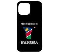 Retro Windhoek Namibia Distressed Namibia Flag Case for iPhone 13 Pro Max