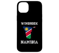Retro Windhoek Namibia Distressed Namibia Flag Case for iPhone 14 Plus