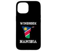 Retro Windhoek Namibia Distressed Namibia Flag Case for iPhone 15